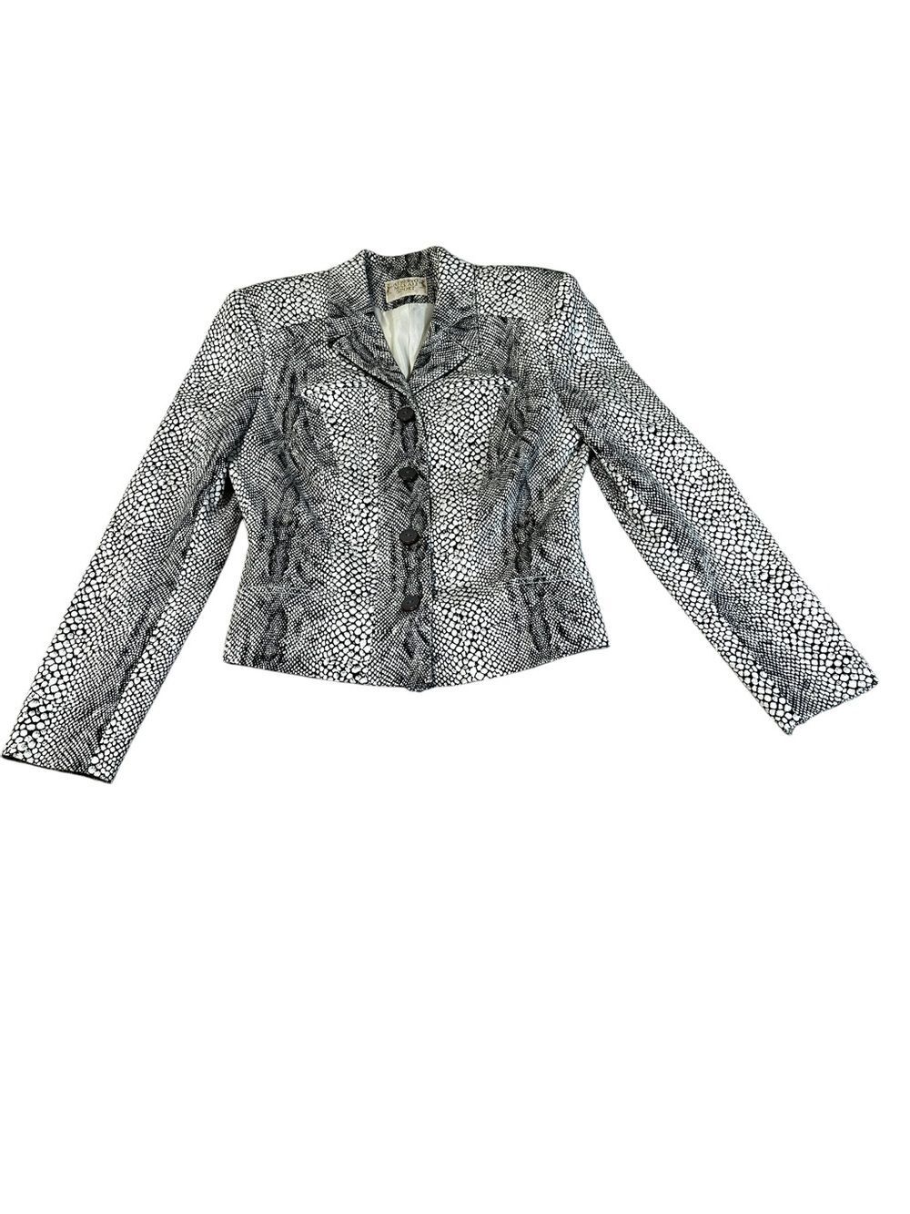 VTG Y2K Alberto Makali Sport Snake Print Pant Suit Set Women M USA Animal